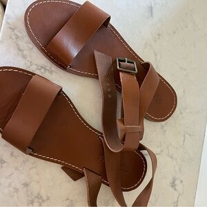 Madewell Chestnut Leather Sandals